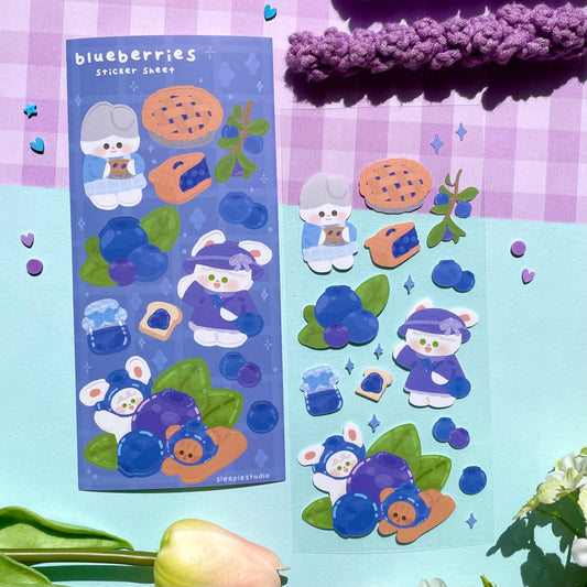 Blueberries Sticker Sheet