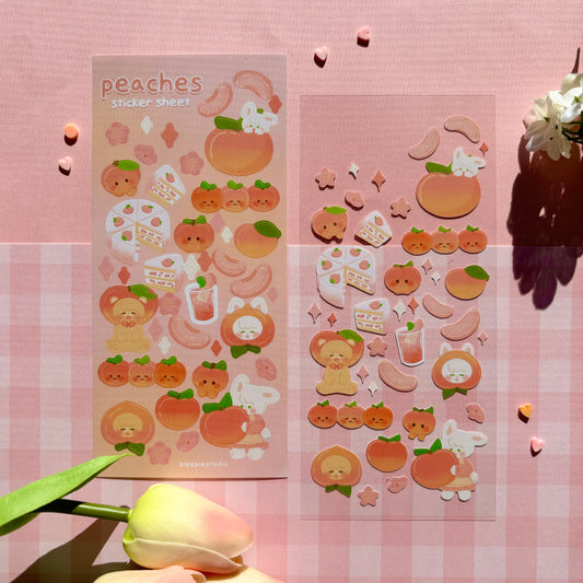 Peaches Sticker Sheet